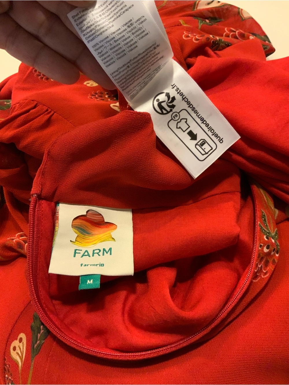 FARM Rio Red Floral-Embroidered Maxi Dress - Picture 14 of 16